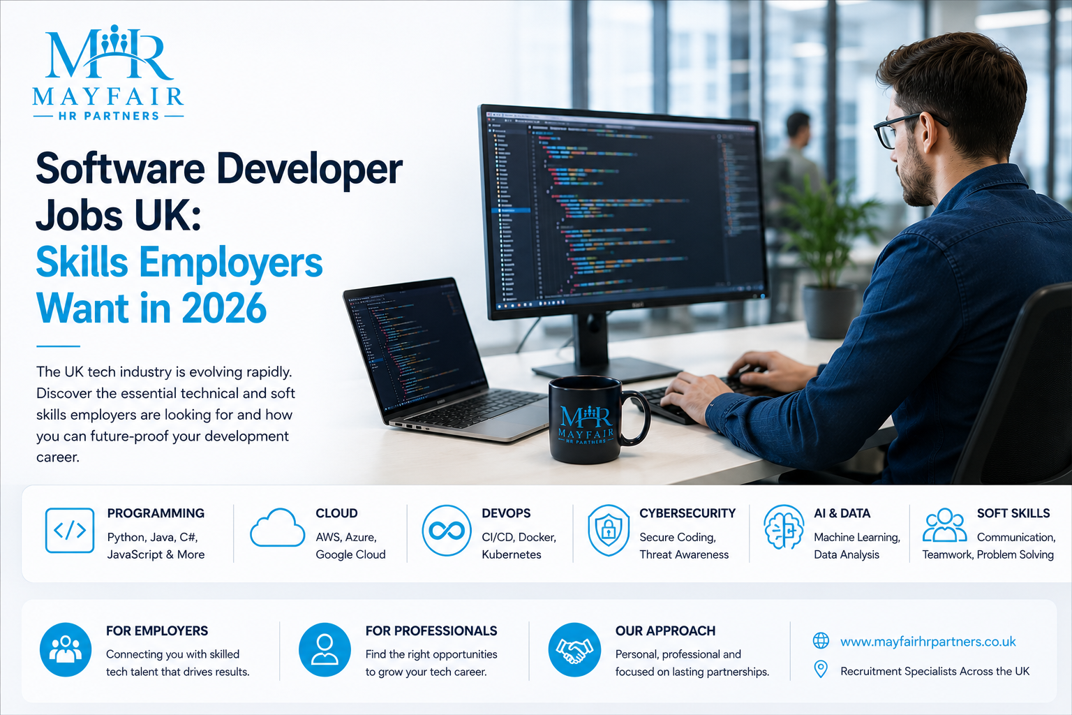 Software Developer Jobs UK: Skills Employers Want in 2026 with Mayfair HR Partners